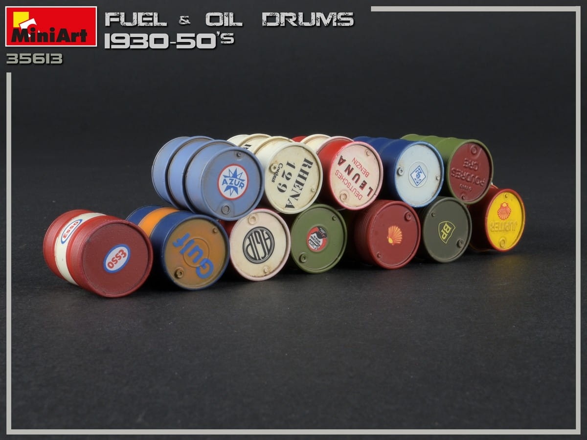 Zdjęcie dodatkowe produktu Fuel and Oil Drums 1:35 MiniArt 35613