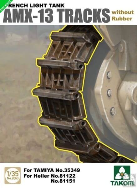 Zdjęcie główne produktu French Light Tank AMX-13 Tracks 1:35 Takom 2060