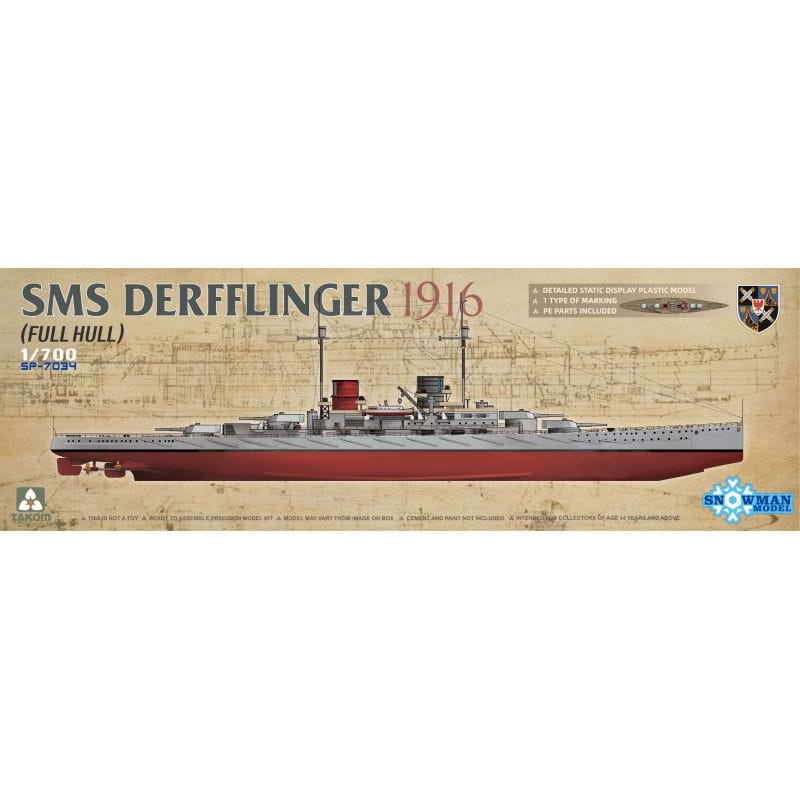 Zdjęcie główne produktu SMS Derfflinger 1916 1:700 Takom SP-7034