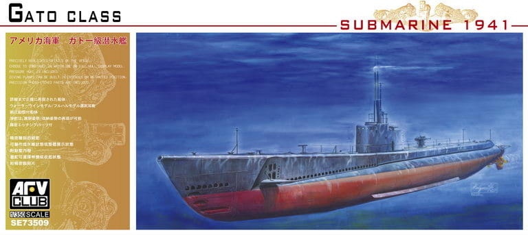 Zdjęcie główne produktu USS Gato Class Submarine 1941 1:350 AFV Club SE73509
