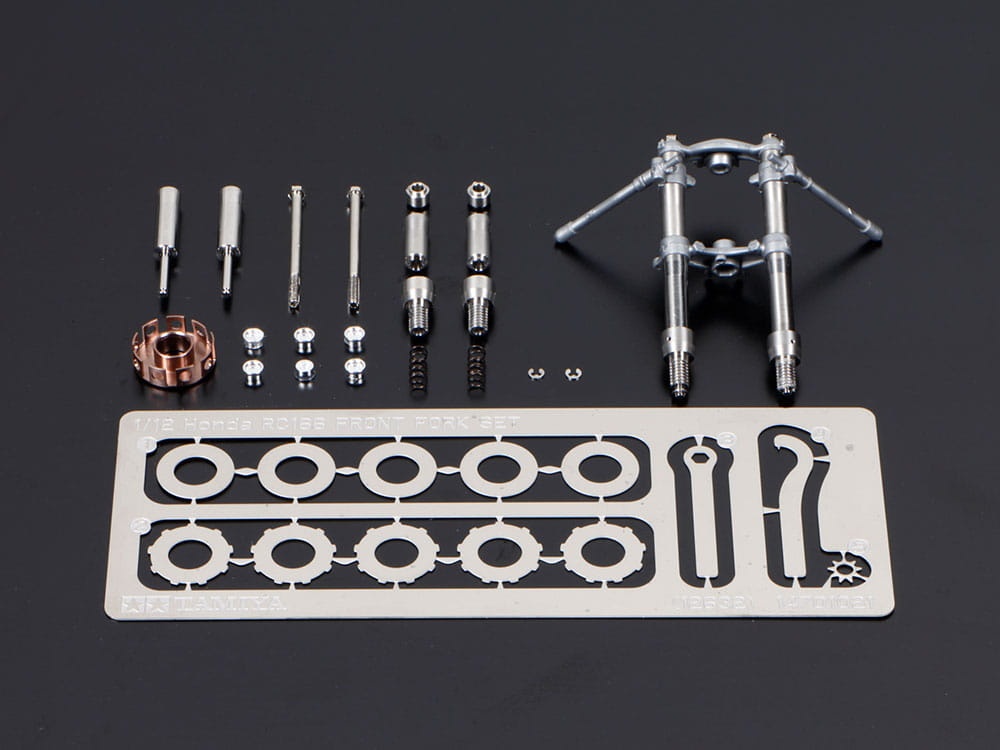 Zdjęcie dodatkowe produktu Honda GP Racer RC166 Clutch and Front Fork Set 1:12 Tamiya 12632