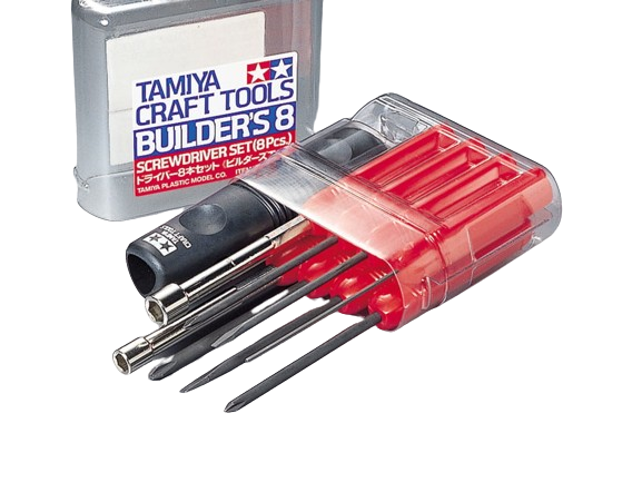 Zdjęcie główne produktu Zestaw śrubokrętów (8szt) Tamiya 74023