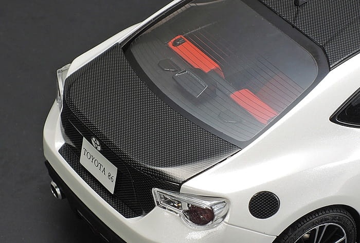 Zdjęcie dodatkowe produktu Toyota 86 Dress-Up Decal Set (Carbon Pattern) 1:24 Tamiya 12659