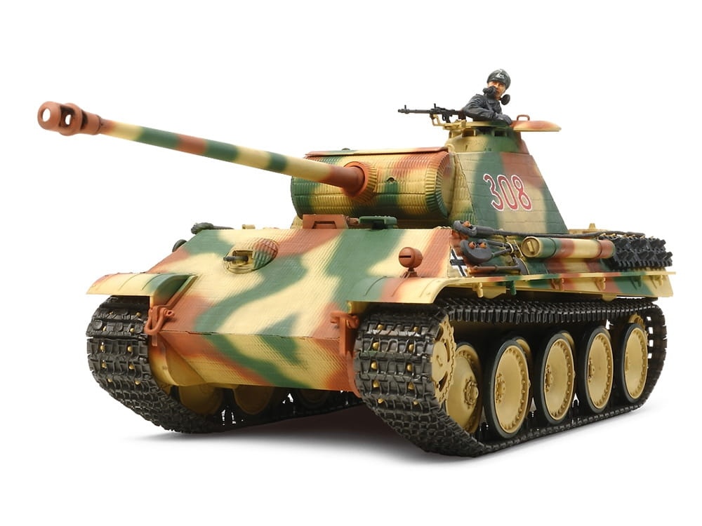 Zdjęcie dodatkowe produktu German Panther Ausf. G (z silnikiem) 1:35 Tamiya 30055