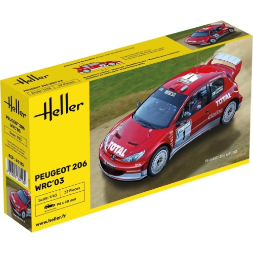 Peugeot 206 WRC\N1:43 Heller 80113