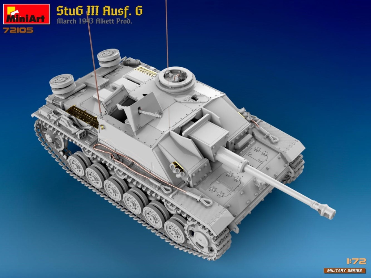 Zdjęcie dodatkowe produktu StuG III Ausf. G March 1943 Alkett Prod. 1:72 MiniArt 72105