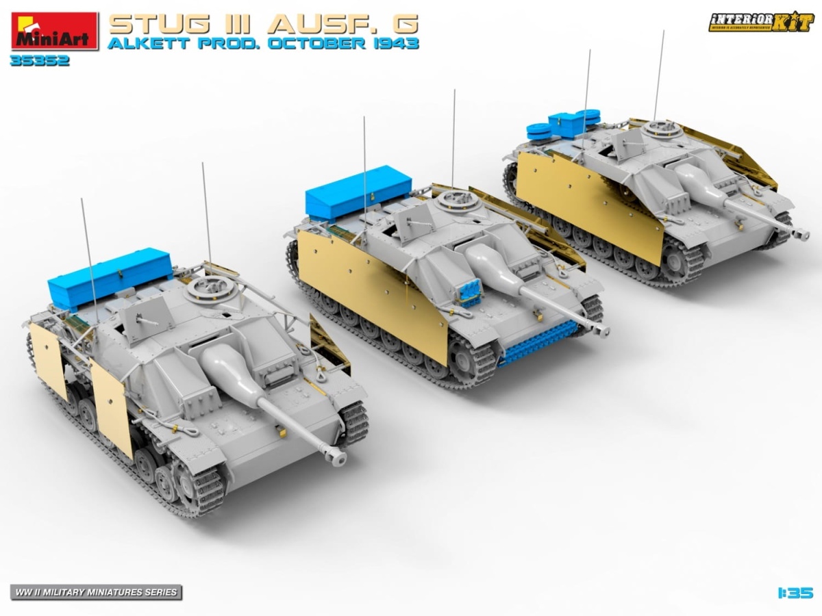 Zdjęcie dodatkowe produktu StuG III Ausf. G Alkett Prod. October 1943 1:35 MiniArt 35352