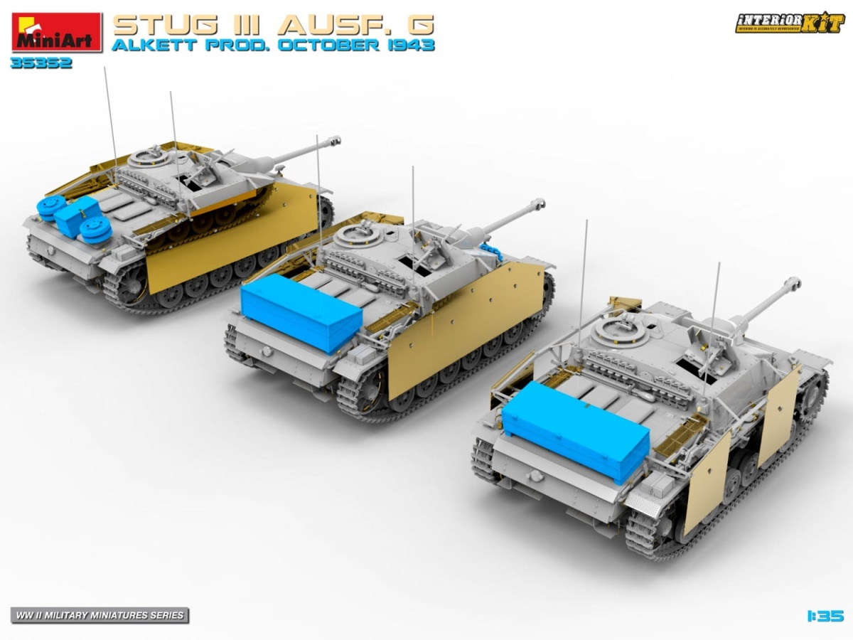 Zdjęcie dodatkowe produktu StuG III Ausf. G Alkett Prod. October 1943 1:35 MiniArt 35352
