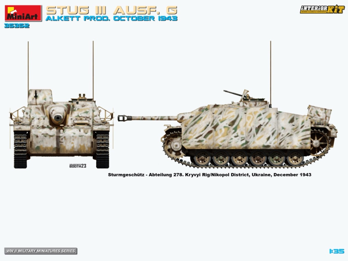Zdjęcie dodatkowe produktu StuG III Ausf. G Alkett Prod. October 1943 1:35 MiniArt 35352