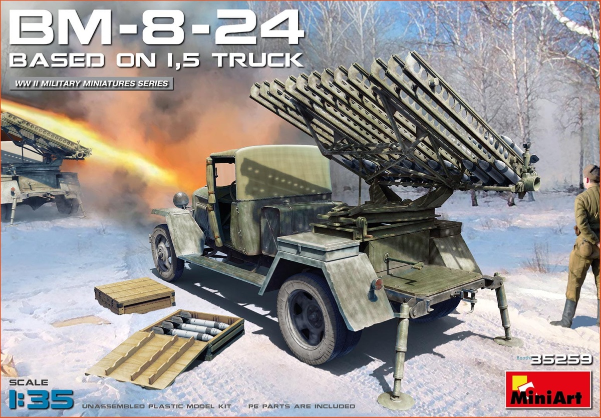 Zdjęcie główne produktu BM-8-24 on 1,5t truck 1:35 MiniArt 35259