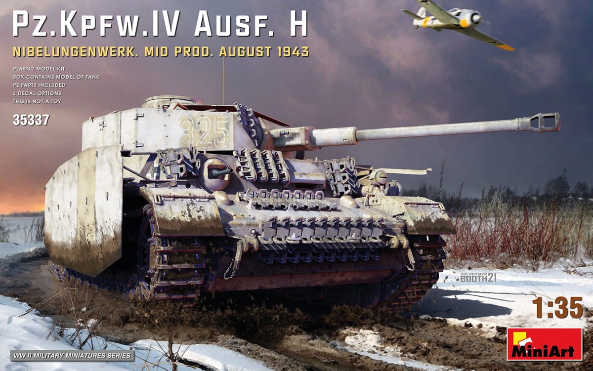 Zdjęcie główne produktu Pz.Kpfw.IV Ausf. H Nibelungenwerk Mid Prod. August 1943 1:35 MiniArt 35337