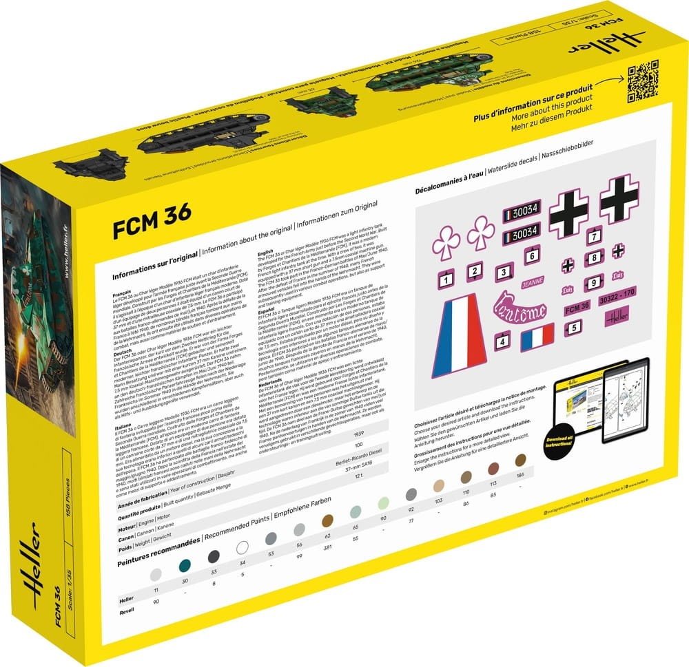 Zdjęcie dodatkowe produktu FCM 36 STARTER KIT 1:35 Heller 35322