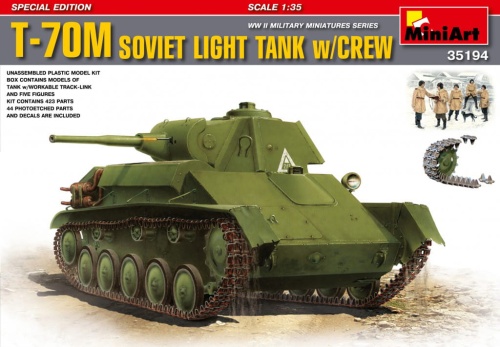 T-70M Soviet Light Tank w/Crew 1:35 MiniArt 35194