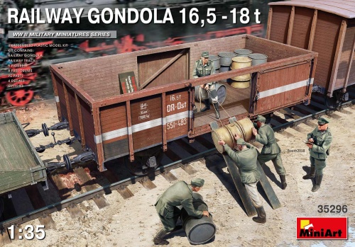 Railway Gondola 16.5-18t 1:35 MiniArt 35296