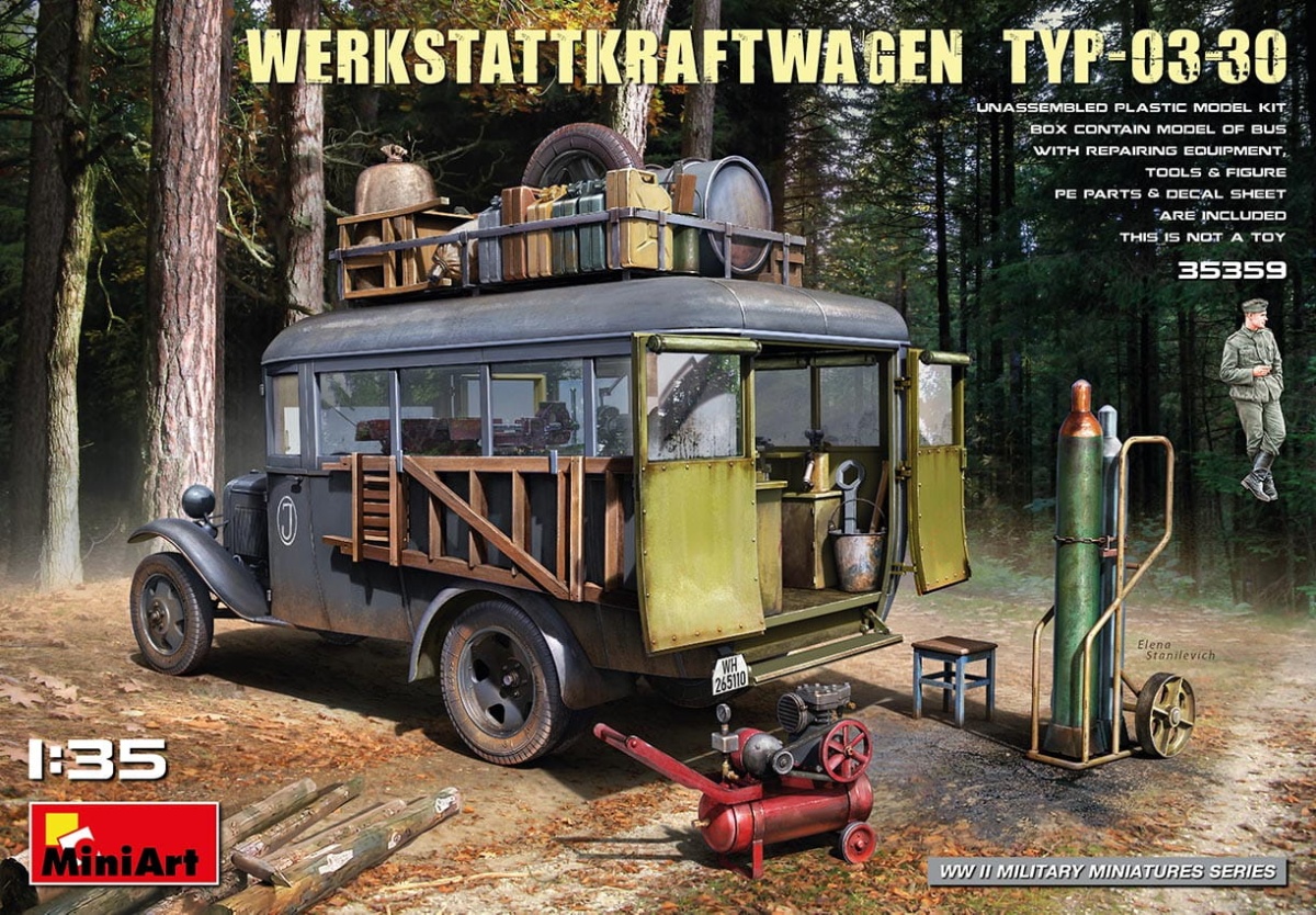 Zdjęcie główne produktu Werkstattkraftwagen Typ-03-30 1:35 MiniArt 35359