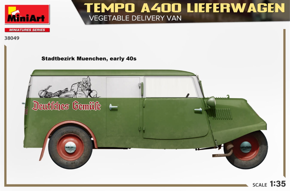 Zdjęcie dodatkowe produktu Tempo A400 Lieferwagen 1:35 MiniArt 38049