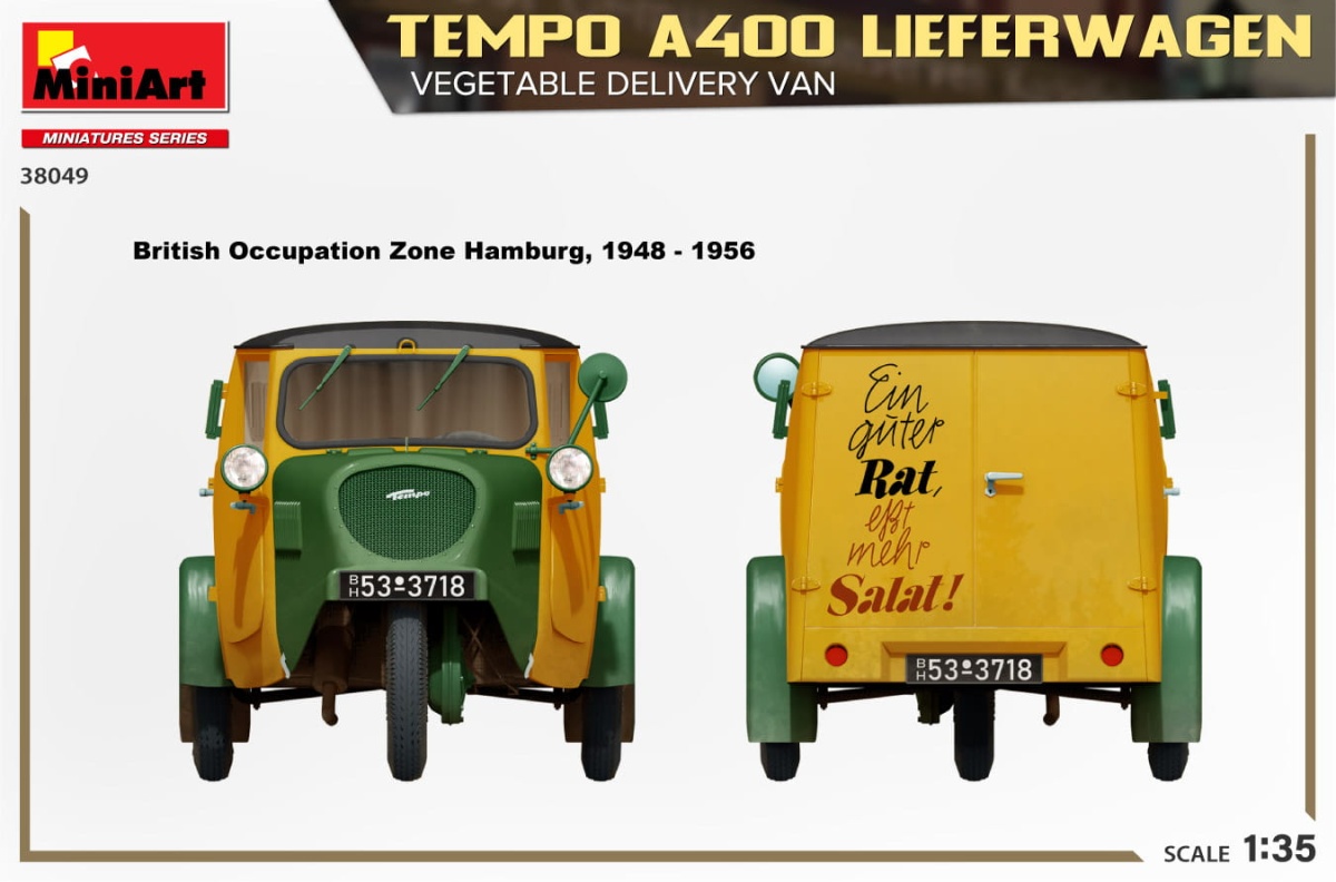 Zdjęcie dodatkowe produktu Tempo A400 Lieferwagen 1:35 MiniArt 38049