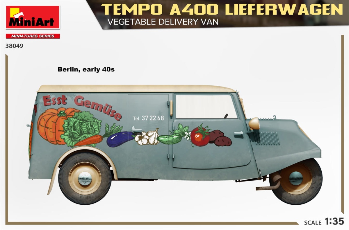 Zdjęcie dodatkowe produktu Tempo A400 Lieferwagen 1:35 MiniArt 38049