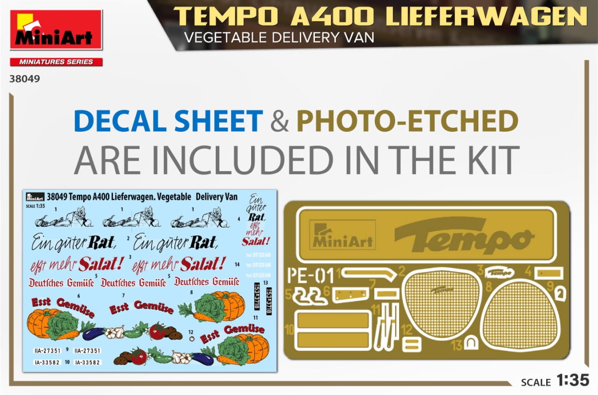 Zdjęcie dodatkowe produktu Tempo A400 Lieferwagen 1:35 MiniArt 38049