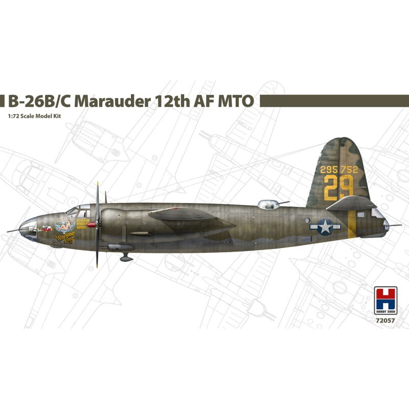 Zdjęcie główne produktu B-26 B/C Marauder 12th AF MTO 1:72 Hobby 2000 72057