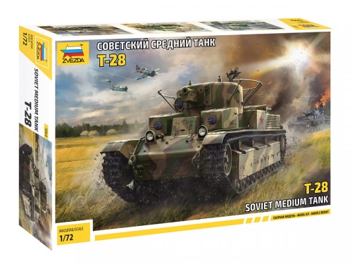 T-28 Soviet medium tank 1:72 Zvezda 5064