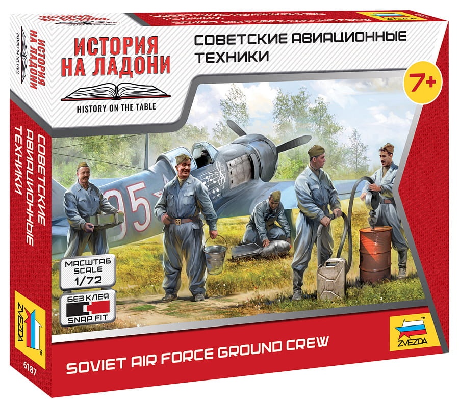 Zdjęcie główne produktu Soviet Air Force Ground Crew 1:72 Zvezda 6187