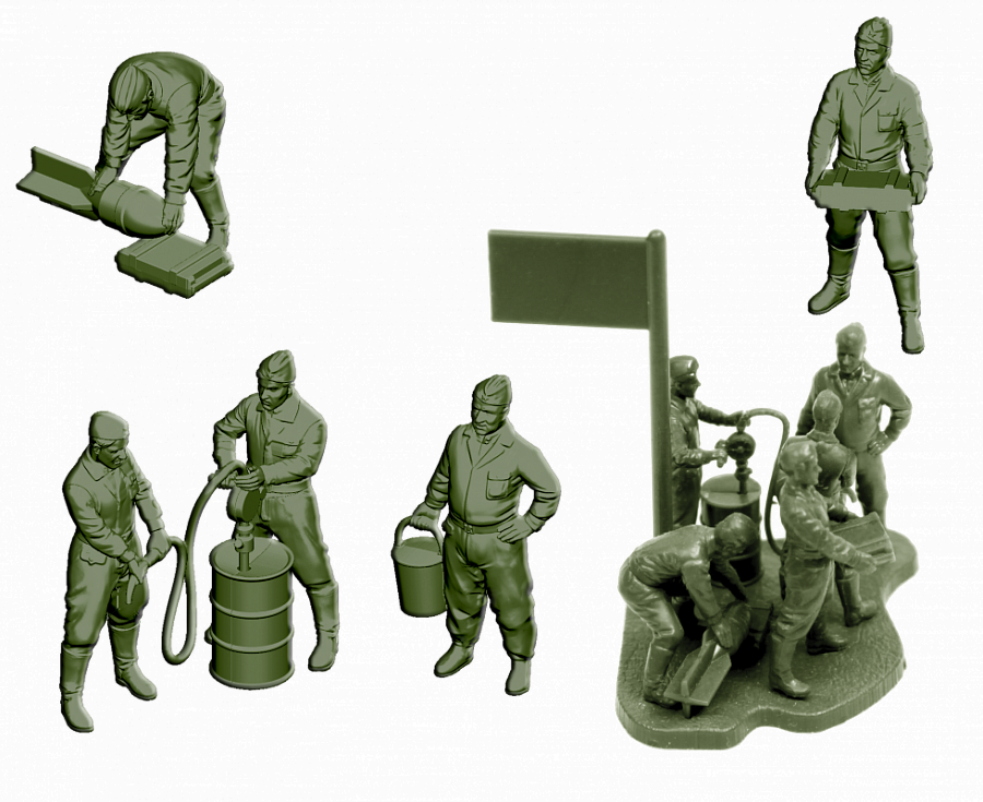 Zdjęcie dodatkowe produktu Soviet Air Force Ground Crew 1:72 Zvezda 6187