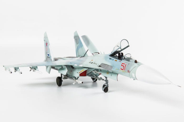 Zdjęcie dodatkowe produktu Su-27SM Flanker B Mod 1 myśliwiec przewagi powietrznej 1:72 Zvezda 7295