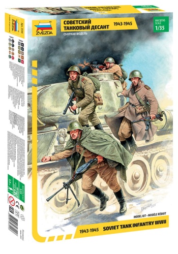 Soviet Tank Infantry 1:35 Zvezda 3544