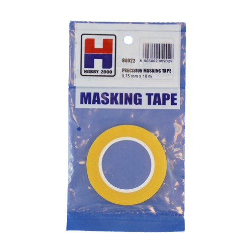 Precision masking tape 0.75mm x 18m Hobby 2000 80022