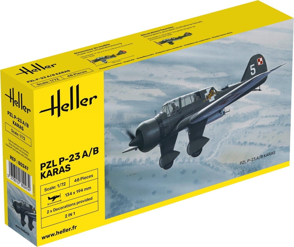 Zdjęcie główne produktu PZL 23 Karaś 1:72 Heller 80247