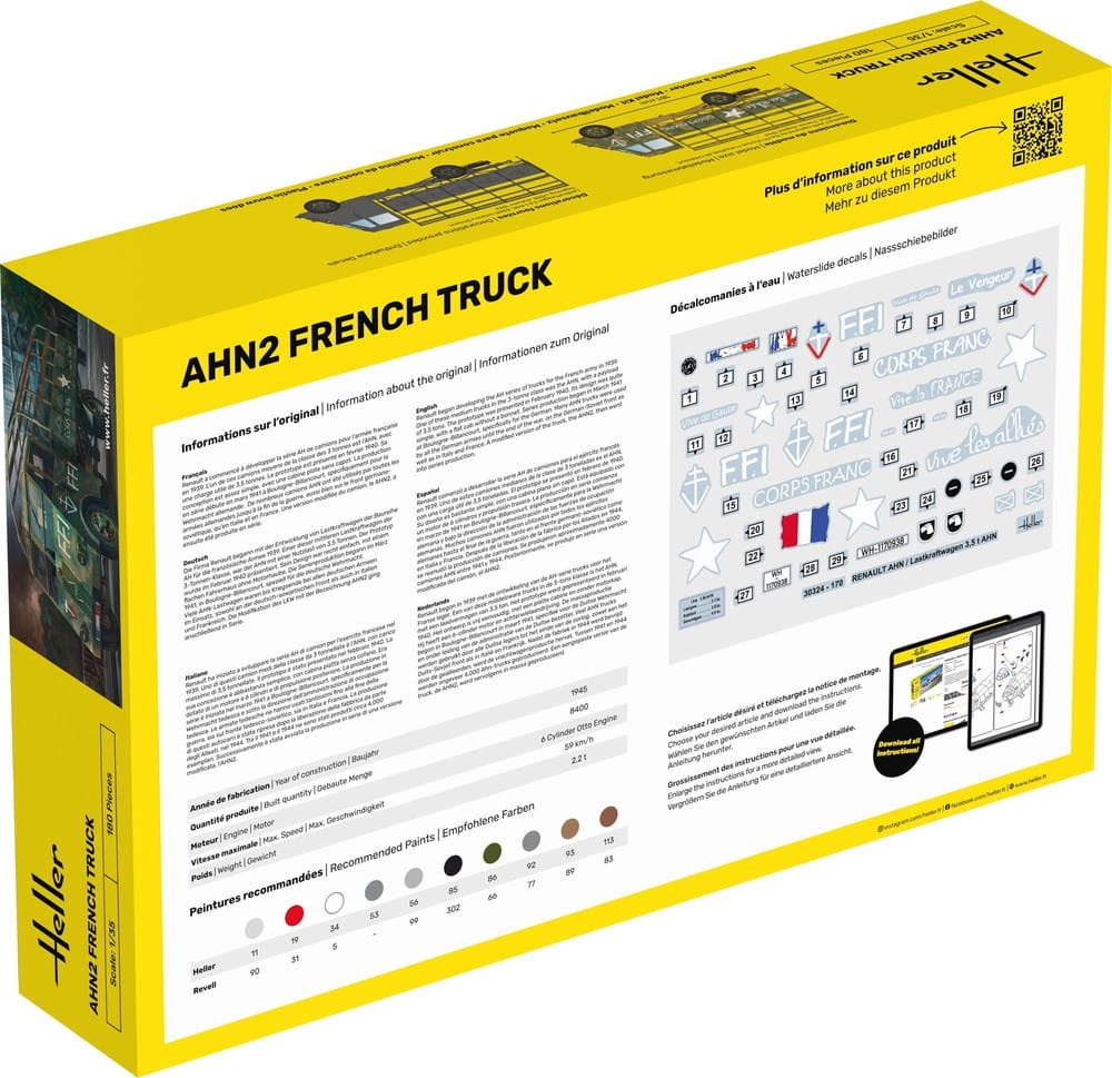 Zdjęcie dodatkowe produktu AHN2 French Truck 1:35 Heller 30324