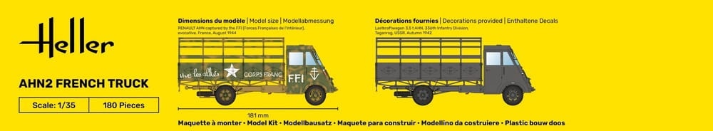 Zdjęcie dodatkowe produktu AHN2 French Truck 1:35 Heller 30324