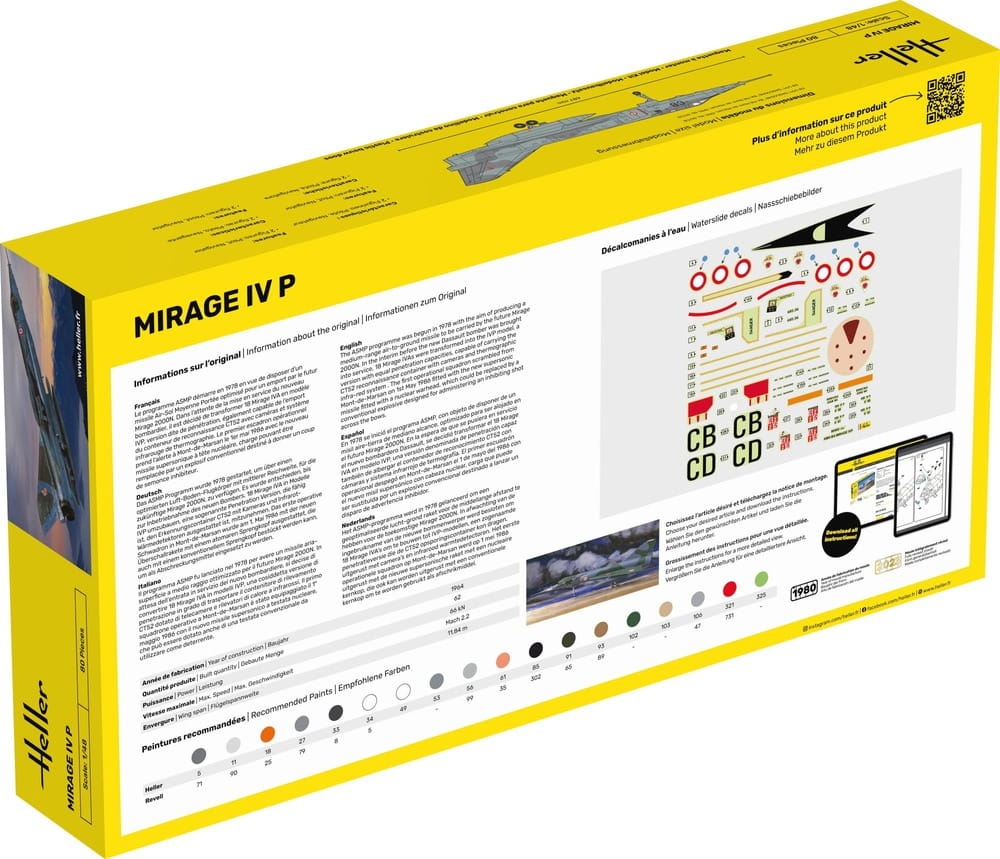 Zdjęcie dodatkowe produktu Mirage IV P 1:48 Heller 80493