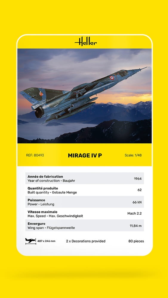 Zdjęcie dodatkowe produktu Mirage IV P 1:48 Heller 80493