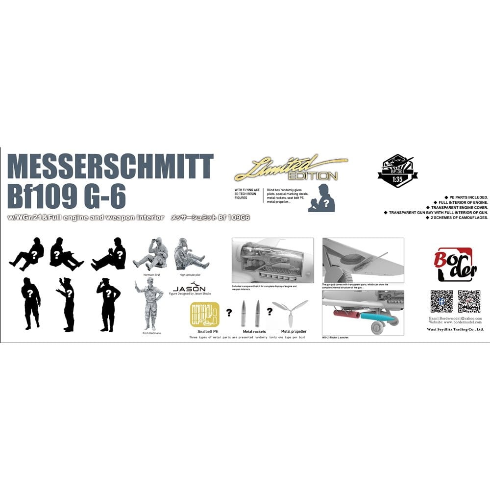 Zdjęcie dodatkowe produktu Messerschmitt Bf109 G-6 1:35 Border Model BF001