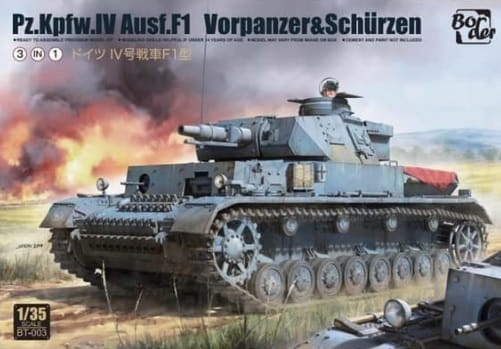 Zdjęcie główne produktu Pz.Kpfw. IV Ausf. F1 1:35 Border Model BT003