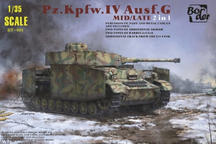 Zdjęcie główne produktu Pz.Kpfw.IV Ausf.G Mid/Late 2 in 1 1:35 Border Model BT001