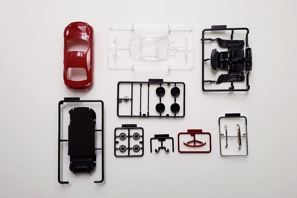Zdjęcie dodatkowe produktu Toyota 86 (Pure Red) SNAP KIT 1:32 Aoshima 05755