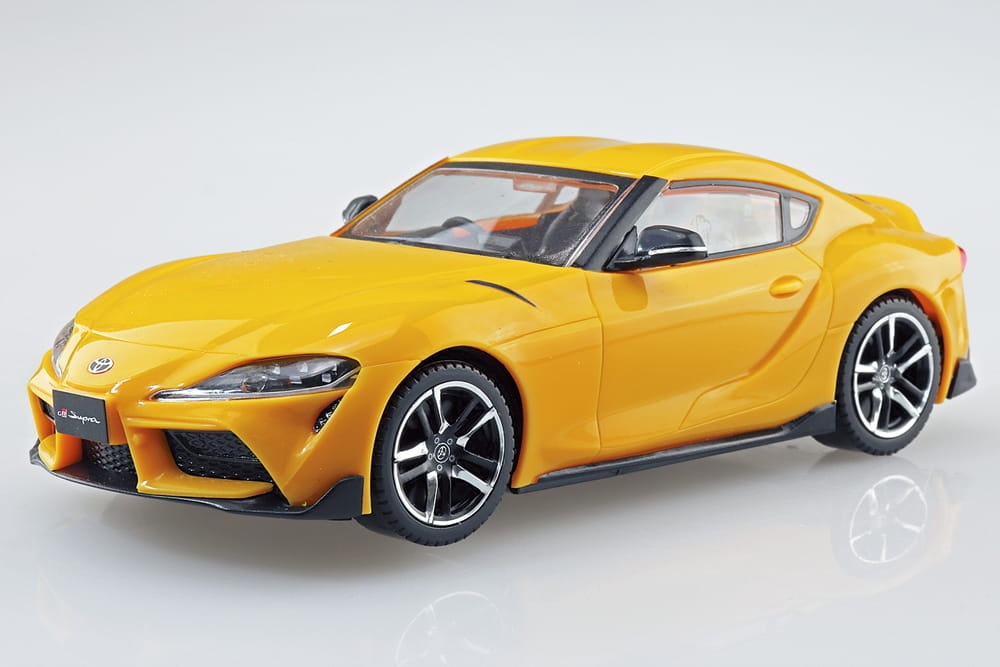 Zdjęcie dodatkowe produktu Toyota GR Supra (Lightning Yellow) SNAP KIT 1:32 Aoshima 05888