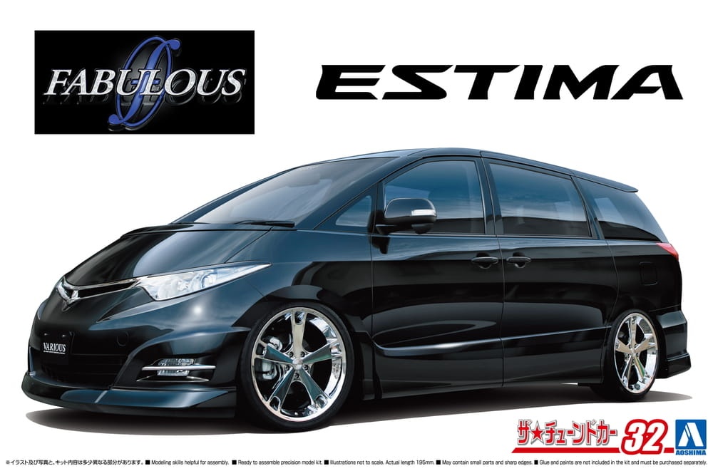 Zdjęcie główne produktu Toyota Estima Fablous Various GSR50 '06 1:24 Aoshima 06216