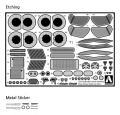 Zdjęcie główne produktu Photo-Etched Parts and Detail-up Parts Set for Lamborghini Sesto Elemento 1:24 Aoshima 01076