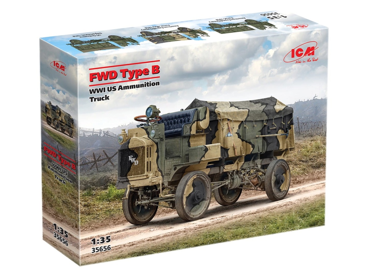 Zdjęcie dodatkowe produktu FWD Type B (WWI US Ammunition Truck) 1:35 ICM 35656