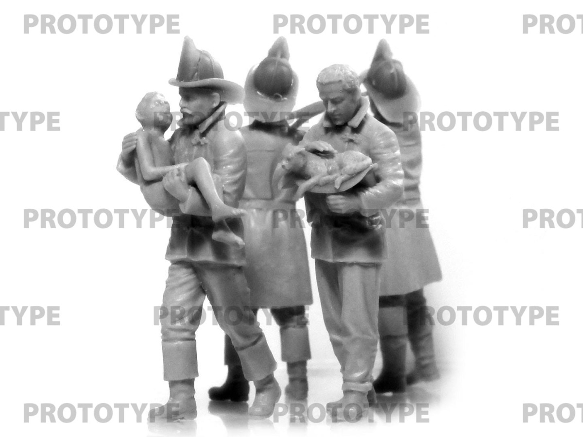 Zdjęcie dodatkowe produktu American Fire Truck Crew (1910s) 1:35 ICM 35622