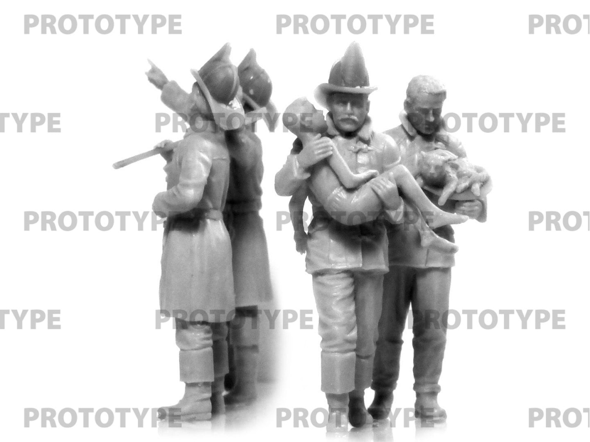 Zdjęcie dodatkowe produktu American Fire Truck Crew (1910s) 1:35 ICM 35622