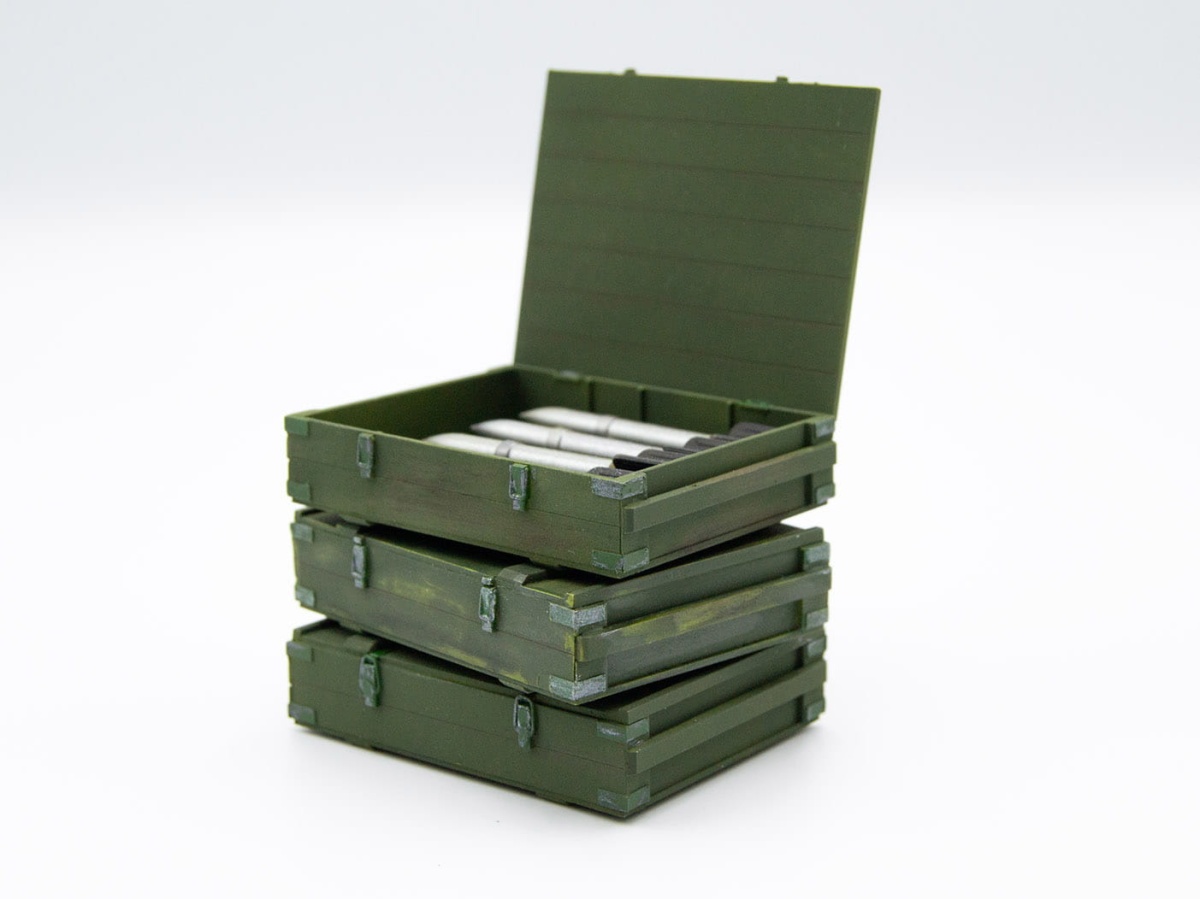 Zdjęcie dodatkowe produktu RS-132 Ammunition Boxes 1:35 ICM 35795