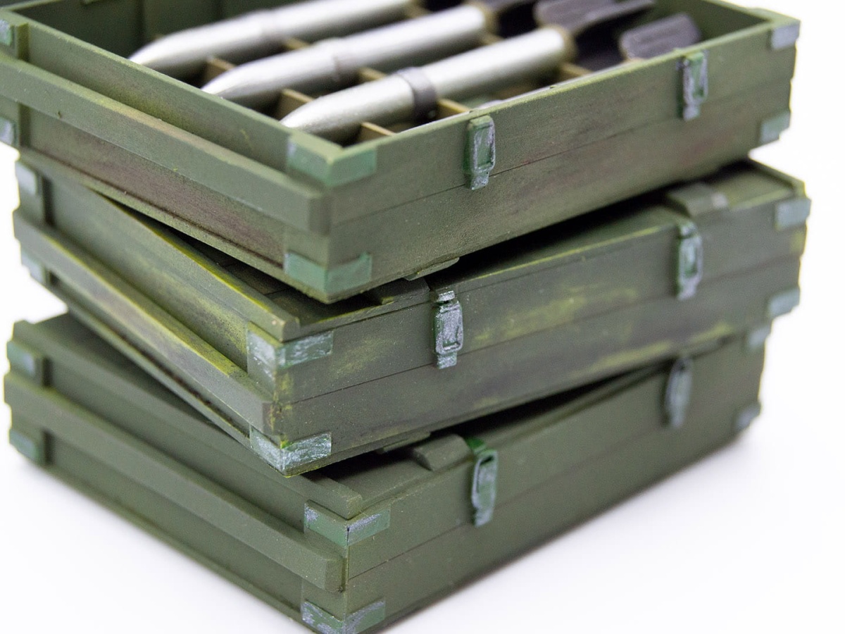 Zdjęcie dodatkowe produktu RS-132 Ammunition Boxes 1:35 ICM 35795
