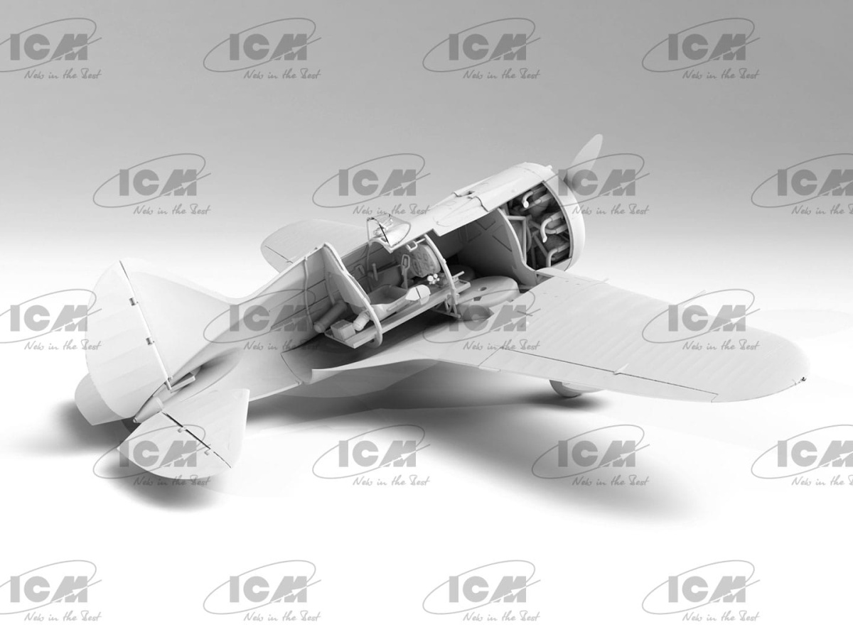 Zdjęcie dodatkowe produktu I-16 type 10 with Chinese pilots 1:32 ICM 32008