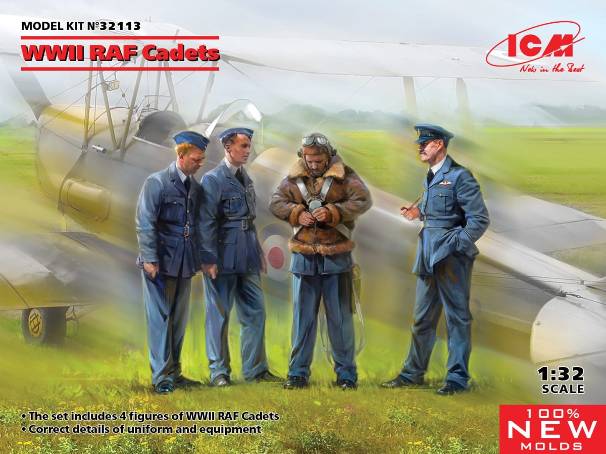 Zdjęcie główne produktu WWII RAF Cadets 1:32 ICM 32113