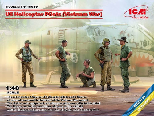 US Helicopter Pilots (Vietnam War) (5 figures) 1:48 ICM 48089